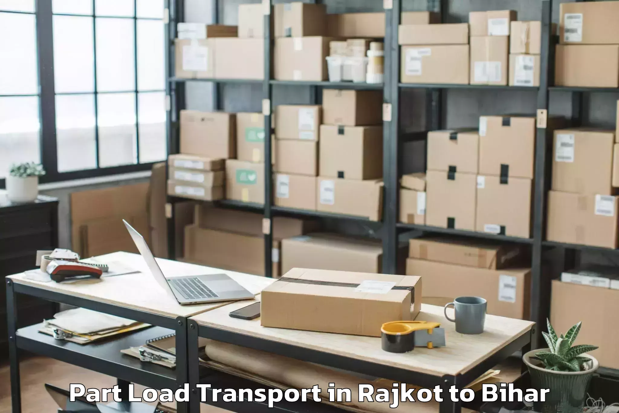 Expert Rajkot to Dighwara Part Load Transport